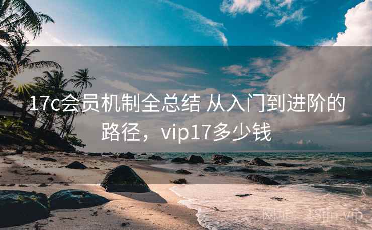 17c会员机制全总结 从入门到进阶的路径，vip17多少钱