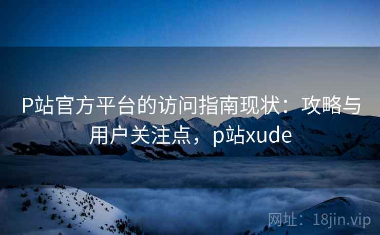 P站官方平台的访问指南现状：攻略与用户关注点，p站xude