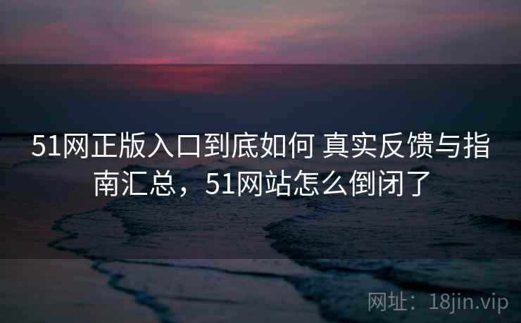 51网正版入口到底如何 真实反馈与指南汇总,51网站怎么倒闭了 51网正版入口到底如何 真实反馈与指南汇总,51网站怎么倒闭了