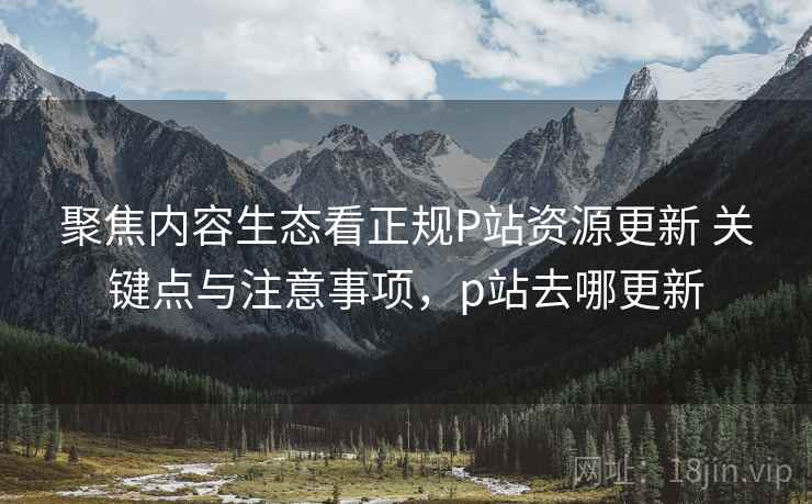 聚焦内容生态看正规P站资源更新 关键点与注意事项，p站去哪更新