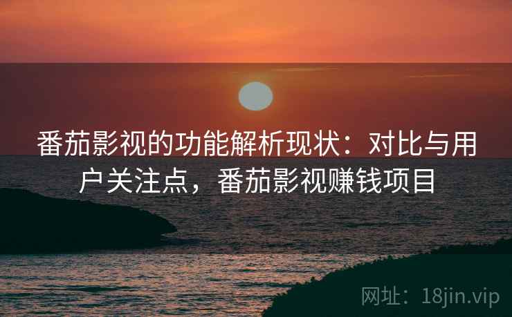 番茄影视的功能解析现状：对比与用户关注点，番茄影视赚钱项目