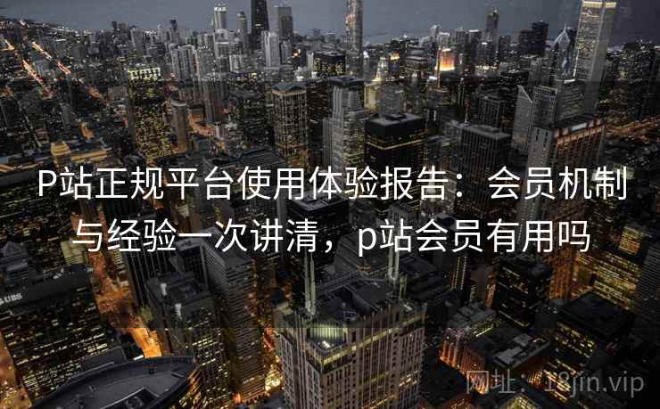P站正规平台使用体验报告：会员机制与经验一次讲清，p站会员有用吗